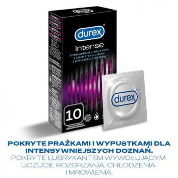 DUREX INTENSE Prezerwatywy - 10 szt. - cena, opinie, właściwości - obrazek 3 - Apteka internetowa Melissa