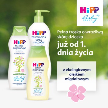 HIPP BABYSANFT Mleczko pielęgnacyjne od 1 dnia życia - 350 ml - obrazek 2 - Apteka internetowa Melissa