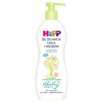 HIPP BABYSANFT Żel do mycia ciała i włosów, 400 ml 