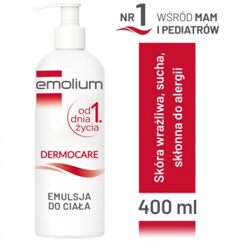 Emolium Dermocare, emulsja do ciała, 400 ml - obrazek 2