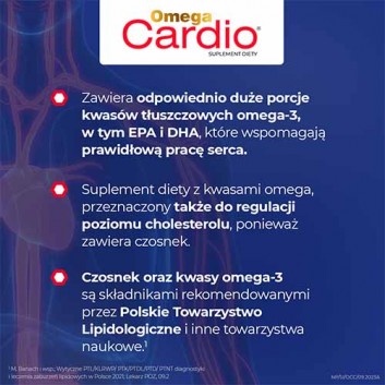 OMEGA CARDIO 60 kapsułek - obrazek 3 - Apteka internetowa Melissa