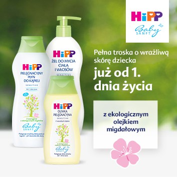 HIPP BABYSANFT Oliwka pielęgnacyjna od 1 dnia życia - 200 ml  - obrazek 2