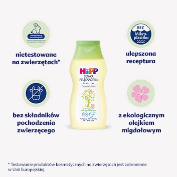 HIPP BABYSANFT Oliwka pielęgnacyjna od 1 dnia życia - 200 ml  - obrazek 3
