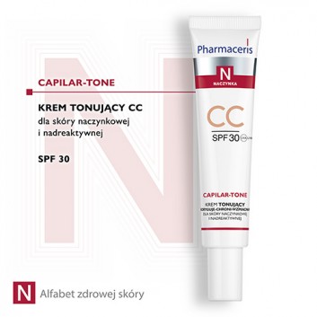 PHARMACERIS N CAPILAR-TONE CC SPF30 Krem tonujący, 40 ml - obrazek 2 - Apteka internetowa Melissa