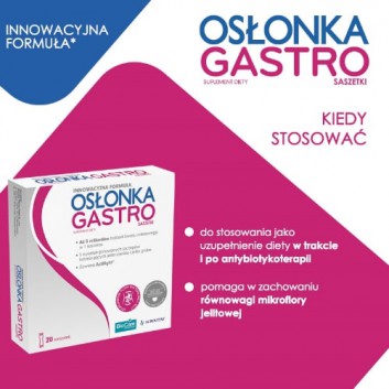 OSŁONKA Gastro, 20 saszetek - obrazek 6 - Apteka internetowa Melissa