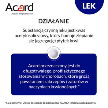 Acard, 150 mg, tabletki dojelitowe, 60 sztuk - obrazek 2