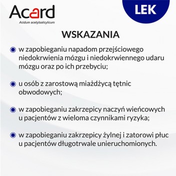 Acard, 150 mg, tabletki dojelitowe, 60 sztuk - obrazek 4