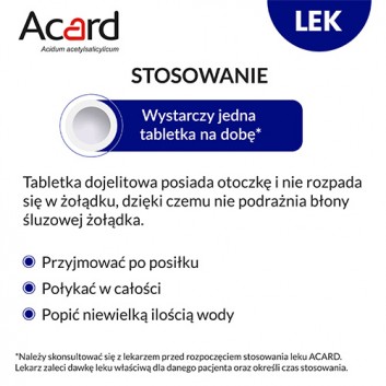 Acard, 150 mg, tabletki dojelitowe, 60 sztuk - obrazek 5