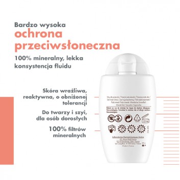 Avene Bardzo Wysoka Ochrona Słoneczna Fluid mineralny SPF 50+, 40 ml - obrazek 3 - Apteka internetowa Melissa