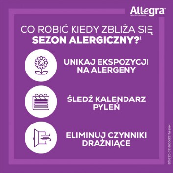 ALLEGRA 120 mg, na alergię i katar sienny 10 tabletek - obrazek 5 - Apteka internetowa Melissa