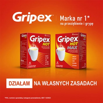 GRIPEX HOT MAX, 8 saszetek - obrazek 6 - Apteka internetowa Melissa