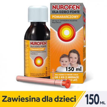    NUROFEN FORTE SYROP DLA DZIECI pomarańczowy 40 mg/ml - 150 ml - obrazek 1 - Apteka internetowa Melissa