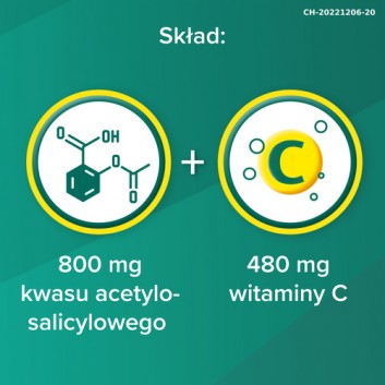 Aspirin C Forte, 800 mg + 480 mg, tabletki musujące, 10 sztuk - obrazek 4