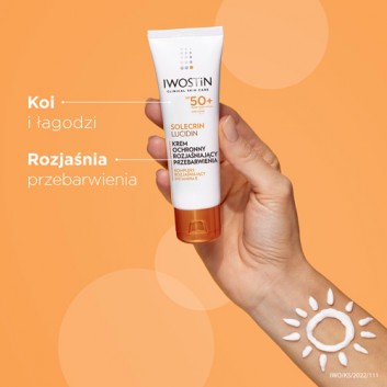 IWOSTIN SOLECRIN LUCIDIN Hipoalergiczny krem na przebarwienia do skóry wrażliwej SPF50+ - 50 ml - obrazek 4
