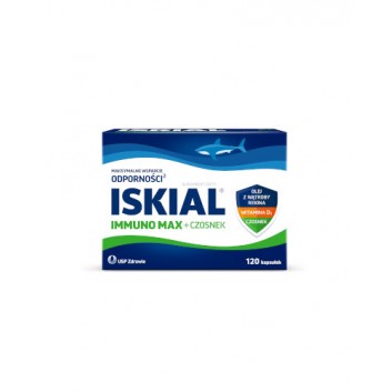 Iskial Immuno Max + Czosnek, kapsułki, 120 sztuk