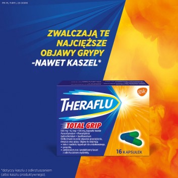 THERAFLU TOTAL GRIP na objawy przeziębienia i grypy, 16 kaps. - obrazek 4 - Apteka internetowa Melissa