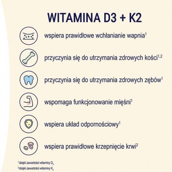 NATURELL Witamina D3 + K2 MK-7, 60 tabl. - obrazek 5 - Apteka internetowa Melissa