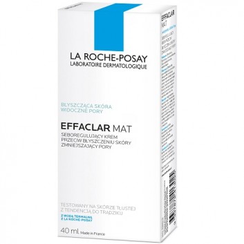 LA ROCHE-POSAY EFFACLAR MAT Seboregulujący krem przeciw błyszczeniu skóry, 40 ml - obrazek 2 - Apteka internetowa Melissa
