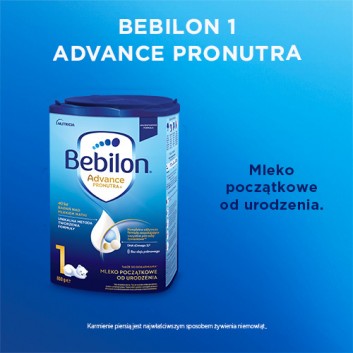 BEBILON 1 Pronutra-Advance Mleko modyfikowane, początkowe, 800 g, cena, opnie, wskazania - obrazek 2 - Apteka internetowa Melissa
