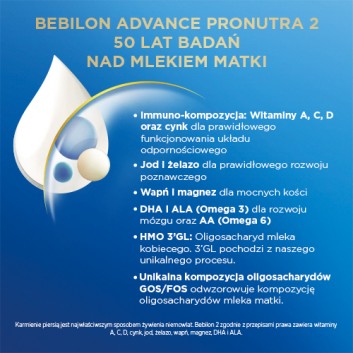 Bebilon 2 z Pronutra Advance, mleko po 6 miesiącu życia 800 g, cena, opinie, wskazania - obrazek 4 - Apteka internetowa Melissa