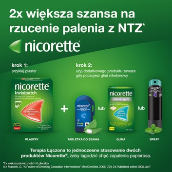 NICORETTE Classic 2 mg, gumy do żucia na rzucanie palenia, 105 sztuk  - obrazek 6 - Apteka internetowa Melissa