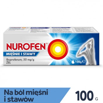 Nurofen Mięśnie i Stawy ibuprofen 5% na ból mięśni i stawów żel, 100 g - obrazek 1 - Apteka internetowa Melissa