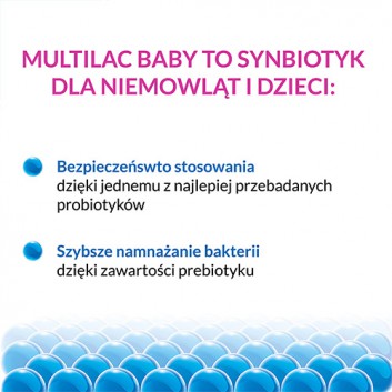 MULTILAC BABY Synbiotyk krople, 5 ml, probiotyk dla dzieci w kroplach - obrazek 2 - Apteka internetowa Melissa