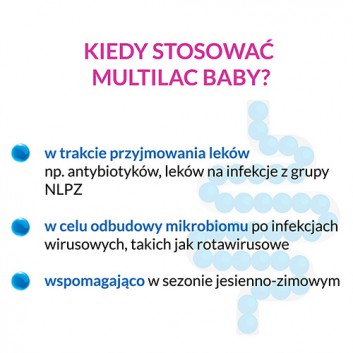 MULTILAC BABY Synbiotyk krople, 5 ml, probiotyk dla dzieci w kroplach - obrazek 4 - Apteka internetowa Melissa