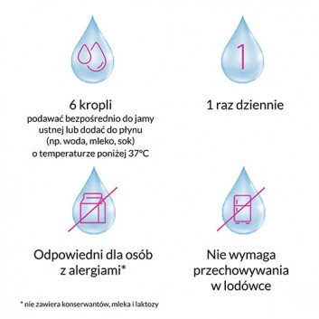 MULTILAC BABY Synbiotyk krople, 5 ml, probiotyk dla dzieci w kroplach - obrazek 5 - Apteka internetowa Melissa