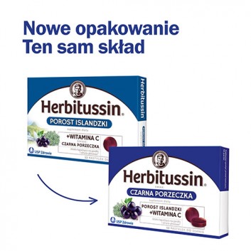  Herbitussin Czarna Porzeczka - 12 past. do ssania - cena, opinie, właściwości - obrazek 3 - Apteka internetowa Melissa