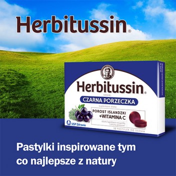  Herbitussin Czarna Porzeczka - 12 past. do ssania - cena, opinie, właściwości - obrazek 7 - Apteka internetowa Melissa