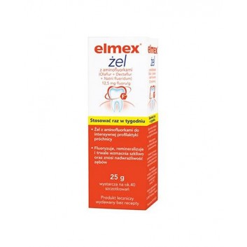 ELMEX Żel do fluoryzacji z aminofluorkiem - 25 g - obrazek 1 - Apteka internetowa Melissa