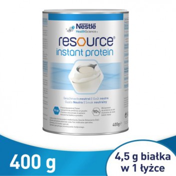 RESOURCE INSTANT PROTEIN – koncentrat białka w proszku, smak neutralny - 400 g - obrazek 1 - Apteka internetowa Melissa