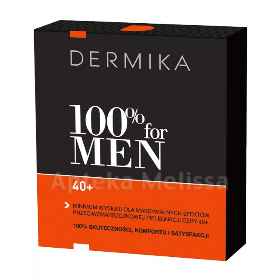DERMIKA ZESTAW MEN 40+ - Krem przeciwzmarszczkowy 50 ml + Balsam po goleniu - 40 ml - obrazek 1 - Apteka internetowa Melissa