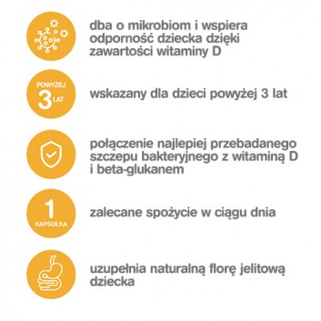 ESTABIOM JUNIOR, probiotyk na odporność, 20 kapsułek - obrazek 4