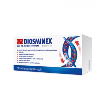 Diosminex, 500 mg, tabletki powlekane, 60 sztuk