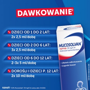 MUCOSOLVAN Syrop na kaszel, 100 ml - obrazek 4 - Apteka internetowa Melissa