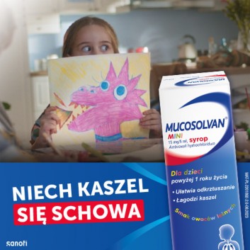 MUCOSOLVAN MINI, syrop na kaszel u dziecka o smaku owoców leśnych, 100 ml - obrazek 6