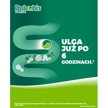 DULCOBIS 5 mg, 20 tabletek dojelitowych. Na zaparcia, cena, opinie, ulotka - obrazek 3 - Apteka internetowa Melissa