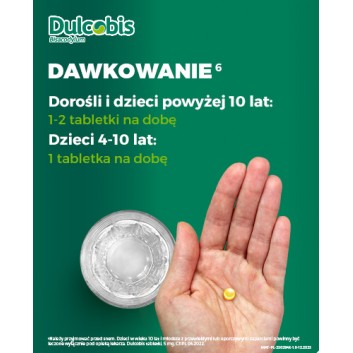 DULCOBIS 5 mg, 20 tabletek dojelitowych. Na zaparcia, cena, opinie, ulotka - obrazek 6 - Apteka internetowa Melissa