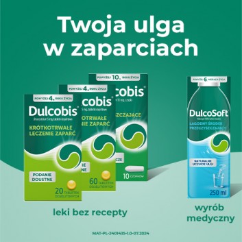 Dulcobis, 5 mg, tabletki dojelitowe na zaparcia, 20 sztuk - obrazek 7