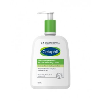 Cetaphil MD Dermoprotektor, balsam nawilżający do twarzy i ciała, 500 ml