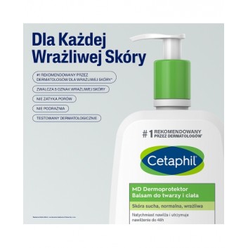 Cetaphil MD Dermoprotektor, balsam nawilżający do twarzy i ciała, 500 ml - obrazek 3