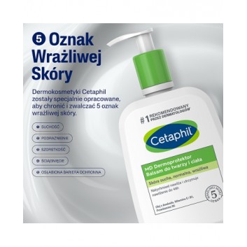 Cetaphil MD Dermoprotektor, balsam nawilżający do twarzy i ciała, 500 ml - obrazek 6