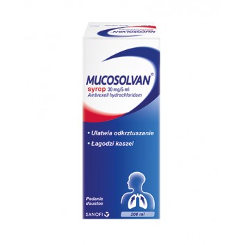 MUCOSOLVAN Syrop na kaszel, 200 ml - obrazek 1 - Apteka internetowa Melissa