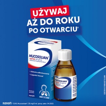 Mucosolvan, 30 mg/5 ml, syrop, 200 ml - obrazek 2