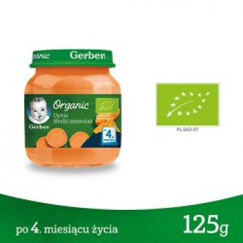 GERBER ORGANIC Dynia Słodki ziemniak po 4 miesiącu - 125 g - obrazek 2