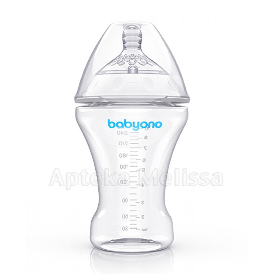 BABYONO Butelka antykolkowa NATURAL NURSING 0m+ - 260 ml - obrazek 2 - Apteka internetowa Melissa