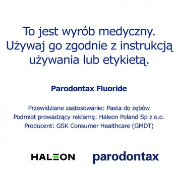 Parodontax Fluoride Pasta do zębów przeciw krwawieniu dziąseł - 75 ml - cena, opinie, właściwości  - obrazek 7 - Apteka internetowa Melissa