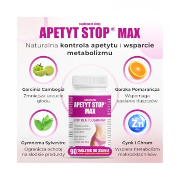 DOMOWA APTECZKA Apetyt Stop Max tabletki do ssania, 90 sztuk - obrazek 5